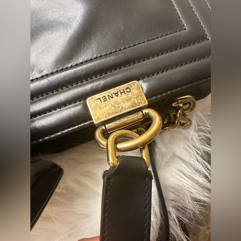 Chanel LeBoy L size shoulder / top handle bag
gold-bronze Hardware - Picture 13 of 14